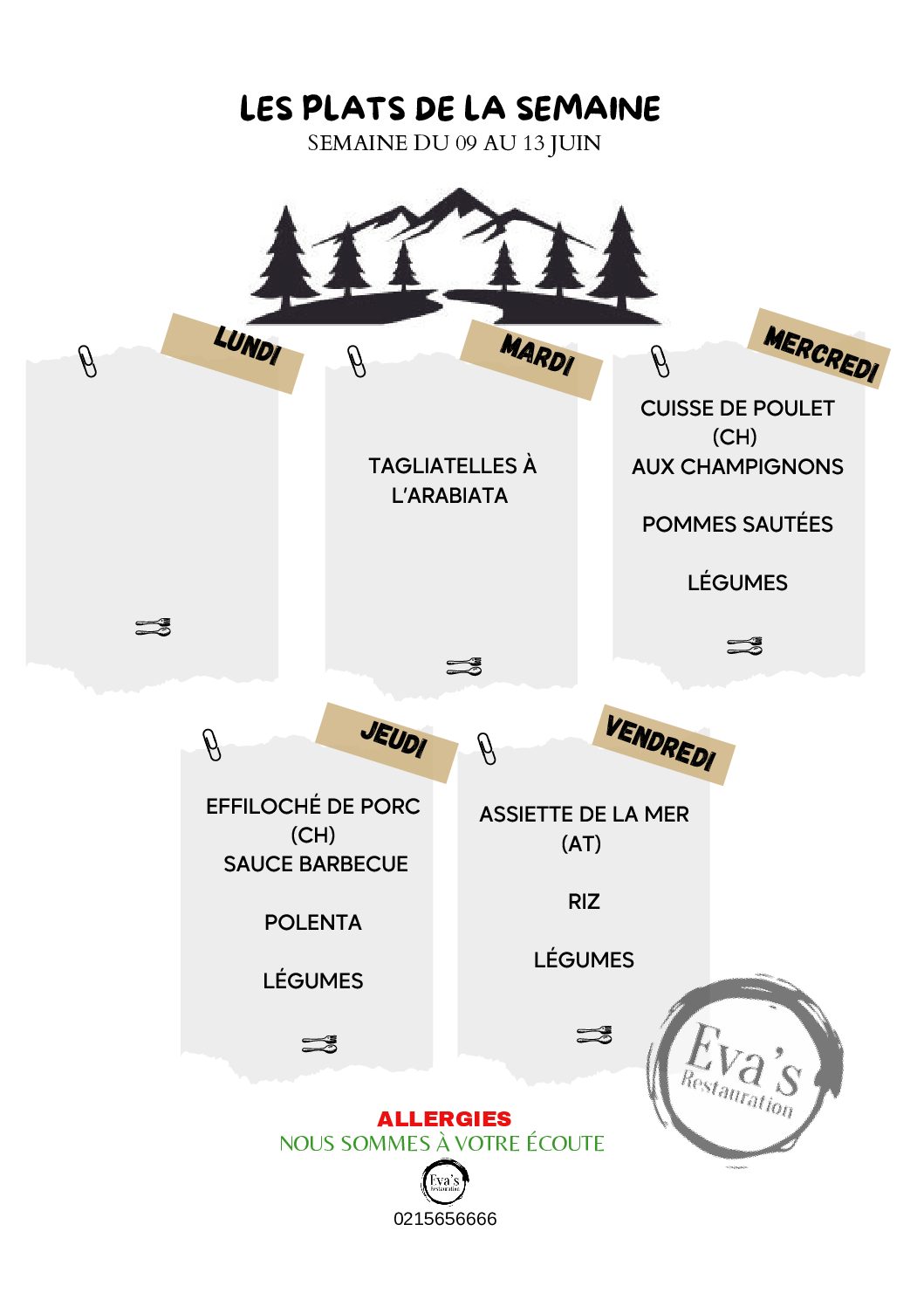 Les plats de la semaine (16)